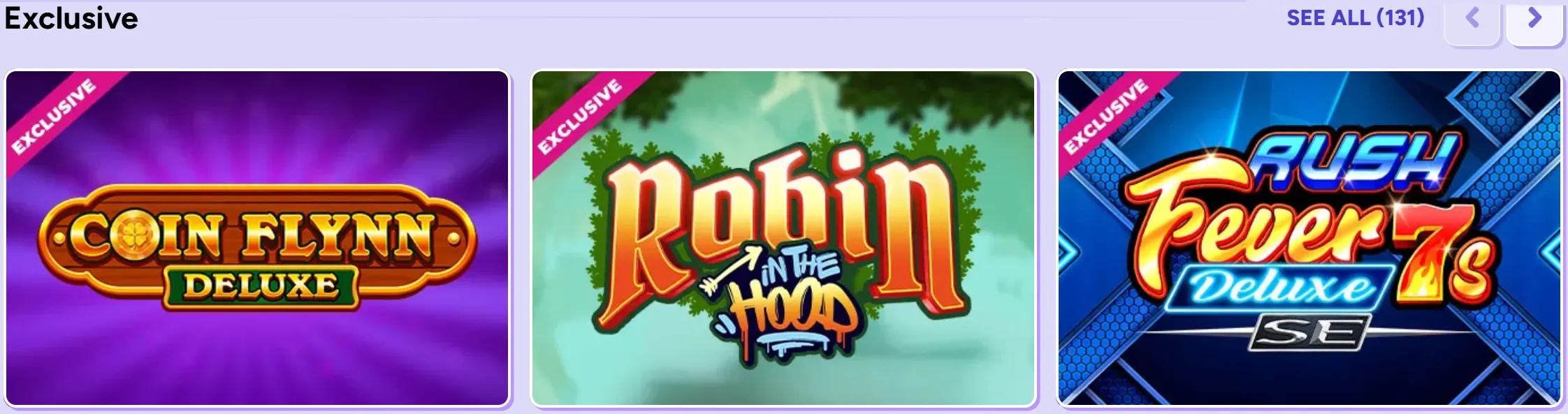pandido casino exclusive games